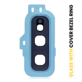 Back Camera Lens With Cover Bezel Ring For Samsung Galaxy S10E (Prism Blue)