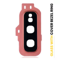 Back Camera Lens With Cover Bezel Ring For Samsung Galaxy S10E (Flamingo Pink)