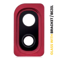 Back Camera Lens With Bracket / Bezel For Samsung Galaxy A10 (A105 / 2019) (Red)
