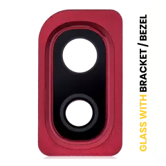 Back Camera Lens With Bracket / Bezel For Samsung Galaxy A10 (A105 / 2019) (Red)