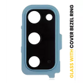 Back Camera Lens With Cover Bezel Ring For Samsung Galaxy S20 / S20 5G (Cloud Blue)