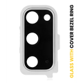 Back Camera Lens With Cover Bezel Ring For Samsung Galaxy S20 / S20 5G (Cloud White)