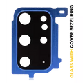 Back Camera Lens With Cover Bezel Ring For Samsung Galaxy S20 Plus (Cloud Blue)