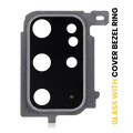 Back Camera Lens With Cover Bezel Ring For Samsung Galaxy S20 Plus (Cosmic Gray)