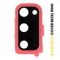 Back Camera Lens With Cover Bezel Ring For Samsung Galaxy S20 / S20 5G (Red)
