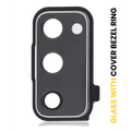 Back Camera Lens With Cover Bezel Ring For Samsung Galaxy S20 FE 5G (Cloudy White)