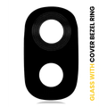 Back Camera Lens With Bezel Ring For Samsung Galaxy J3 (J337 / 2018) (Black)