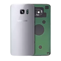 Back Cover Glass For Samsung Galaxy S7 Edge (Service Pack) (Silver Titanium)