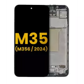 OLED Assembly With Frame For Samsung Galaxy M35 (M356 / 2024) (Refurbished) (Black)