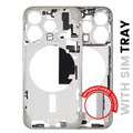 Mid-Frame Housing W/ Small Parts For iPhone 15 Pro (EU / Global Version) (Aftermarket Plus) (White Titanium)