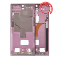Mid-Frame Housing For Samsung Galaxy S22 Ultra 5G (US & International Version) (Burgundy)