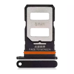 Sim Card Tray Compatible For Xiaomi Redmi Note 12 Pro Speed / Poco X5 Pro 5G (Black)