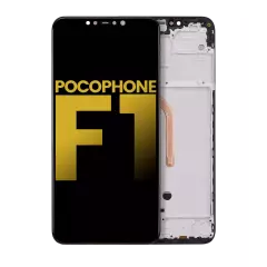 LCD Assembly With Frame For Xiaomi Pocophone F1 (Aftermarket Plus) (All Colors)