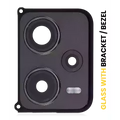 Back Camera Lens With Bracket / Bezel For Xiaomi Redmi Note 12 Pro Plus (Obsidian Black)