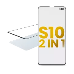 2 in 1 Front Glass With OCA Pre-Installed For Samsung Galaxy S10 Plus
