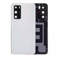 Back cover Glass With Camera Lens For Huawei P40 (Ice White)