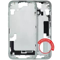 Mid-Frame Housing W/ Small Parts For iPhone 15 (EU / Global Version) (Used OEM Pull: Grade A) (Green)