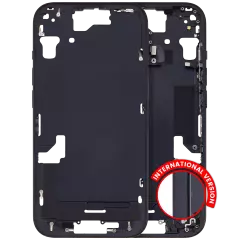 Mid-Frame Housing W/ Small Parts For iPhone 15 (EU / Global Version) (Aftermarket Plus) (Black)