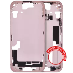 Mid-Frame Housing W/ Small Parts For iPhone 15 (EU / Global Version) (Aftermarket Plus) (Pink)