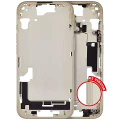 Mid-Frame Housing W/ Small Parts For iPhone 15 (US Version) (Aftermarket Plus) (Yellow)