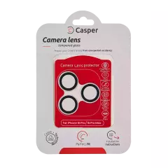 Casper Camera Lens Protector For iPhone 16 Pro / 16 Pro Max (Silver) (Clear)