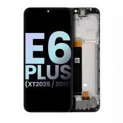 LCD Assembly With Frame For Motorola Moto E6 Plus (XT2025 / 2019) (Genuine OEM) (Black)