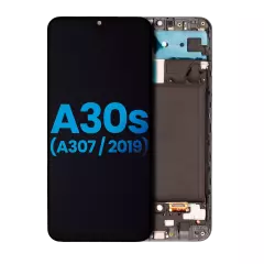 LCD Assembly With Frame (Without Finger Print Sensor) For Samsung Galaxy A30s (A307 / 2019) (Aftermarket: Incell) (All Colors)