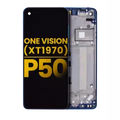 LCD Assembly With Frame For Motorola One Vision (XT1970 / 2019) / P50 (Refurbished) (Sapphire Gradient)
