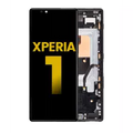 LCD Assembly With Frame For Sony Xperia 1 (Refurbished) (Black)