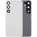 Back Cover Glass With Camera Lens For Samsung Galaxy S24 5G (No Logo) (Aftermarket Plus) (Marble Gray)