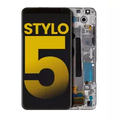 LCD Assembly With Frame For LG Stylo 5 (Refurbished) (Silvery White)