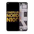 LCD Assembly With Frame For OnePlus Nord N100 (Refurbished) (Black)