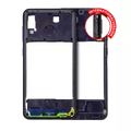 Mid-Frame Housing For Samsung Galaxy A20 (A205 / 2019) (International Version) (Aftermarket Plus) (Deep Blue)