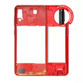 Mid-Frame Housing For Samsung Galaxy A20 (A205 / 2019) (International Version) (Red)