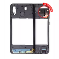 Mid-Frame Housing For Samsung Galaxy A20 (A205 / 2019) (US Version) (Black)