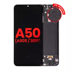 OLED Assembly With Frame For Samsung Galaxy A50 (A505 / 2019) (US Version) (Aftermarket Plus) (All Colors)