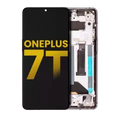 OLED Assembly With Frame For OnePlus 7T (Refurbished) (Frosted Silver)