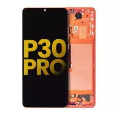 OLED Assembly With Frame For Huawei P30 Pro (Aftermarket Plus) (Orange)