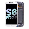OLED Assembly With Frame For Samsung Galaxy S6 Edge (CDMA: Verizon / Sprint) (Service Pack) (White Pearl)