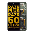 Inner OLED Assembly With Frame For Motorola Razr Plus 2024 / Razr 50 Ultra (XT2451 / 2024) / Razr Plus 2025 (XT2557) (Refurbished) (Spring Green)