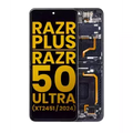 Inner OLED Assembly With Frame For Motorola Razr Plus 2024 / Razr 50 Ultra (XT2451 / 2024) / Razr Plus 2025 (XT2557) (Refurbished) (Midnight Blue)