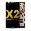 LCD Assembly With Frame For Motorola Moto X2 (XT1096 / 2014) (Refurbished) (Black)
