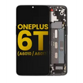 OLED Assembly With Frame For OnePlus 6T (A6010 / A6013) (Refurbished) (Mirror Black)
