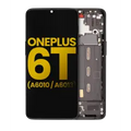 OLED Assembly With Frame For OnePlus 6T (A6010 / A6013) (Refurbished) (Midnight Black)