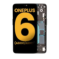 OLED Assembly With Frame For OnePlus 6 (A6000 / A6003) (Refurbished) (Mirror Black)