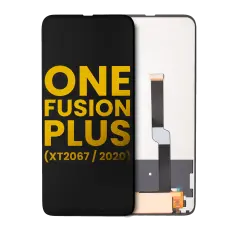 LCD Assembly Without Frame For Motorola One Fusion Plus (XT2067 / 2020) (Refurbished) (Black)