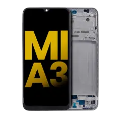 OLED Assembly With Frame For Xiaomi Mi A3 (Refurbished) (Silver)