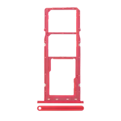 Dual Sim Card Tray For Samsung Galaxy A02S (A025 / 2020) / A03 (A035 / 2021) (Red)