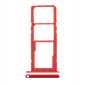 Dual Sim Card Tray For Samsung Galaxy A01 (A015 / 2020) (Red)