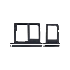 Sim Card Tray For Samsung Galaxy J8 (J810 / 2018) (Black) (2 Piece Set)